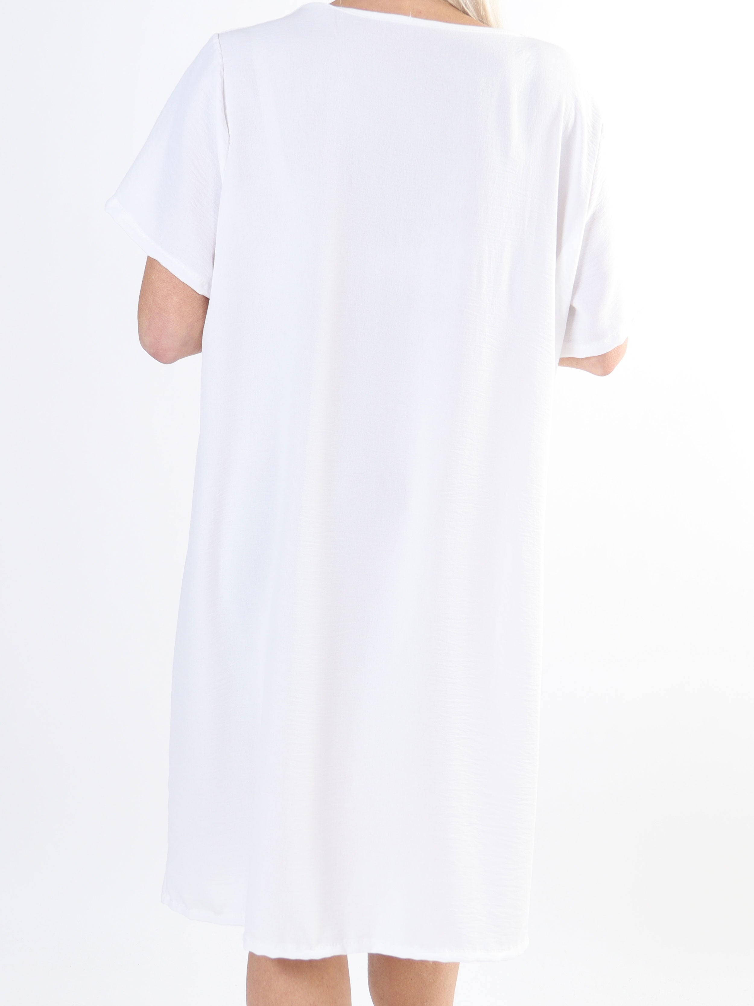 Eldina - Lätt enfärgad tunikaklänning i stora storlekar